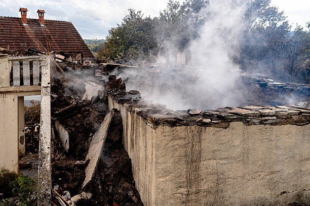 Professional Fire Damage Removal technician working in Manassas, VA